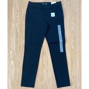 NWT Old Navy Sz 4 Pixie Ankle Chino Pants Black Sophisticated Classic Essentials